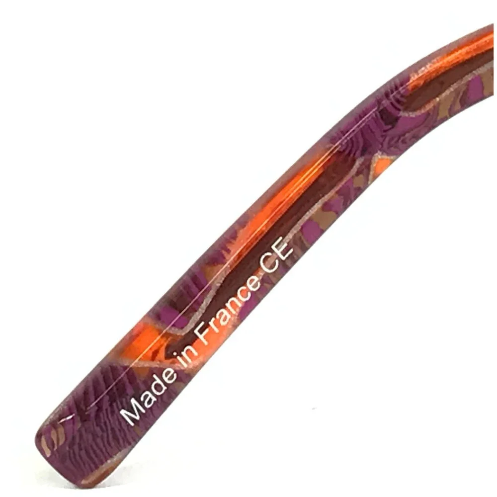 J.F. Rey Eyeglasses Frames JF2600 7979 Matte Purple Textured Ribbed 45-23-135